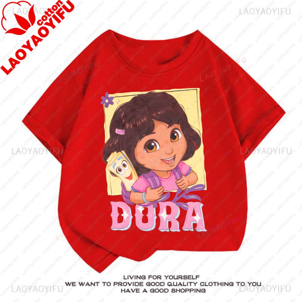 New Arrival Dora The Explorers T Shirt Unique Novelty Fashion Graphic T Shirts Cotton Vintage Printed Shirt Camisa Unisex Clothes