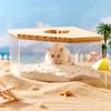 Transparent Hamster Bathroom Rectangle Hamster Sand Box For Golden Bear Guniea Pig
