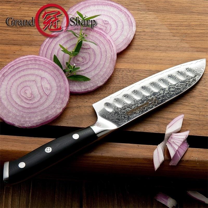 5-дюймовый нож Santoku vg10, японский кухонный нож из дамасской стали, 67-слойный кухонный нож шеф-повара