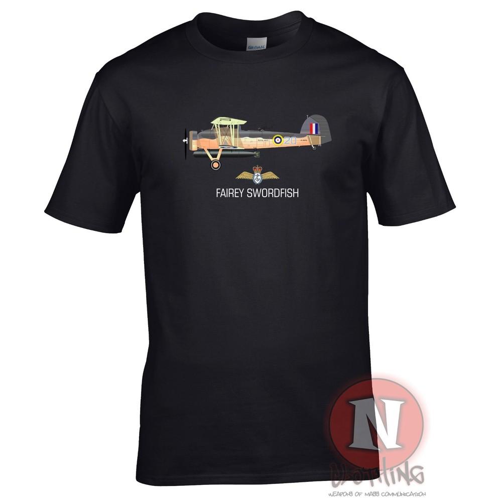 Fairey Swordfish TShirt Raf Fleet Air Arm Ww2 Fighter Aircraft
