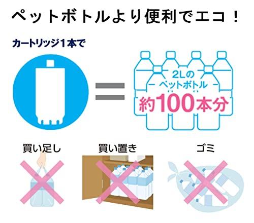 [Эксклюзивно на Amazon.co.jp] Кувшин-фильтр для воды Toray Trevino (Высокоскоростная фильтрация) Компактный [Помещается в карман дверцы холодильника] Сделано в Японии