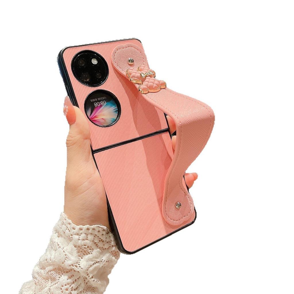 Бренд Tide подходит для чехла на мобильный телефон Huawei Pocket2/S, складной экран P50pocket, чехол-книжка ZFLIP7, чехол с ремешком-браслетом в виде медведя