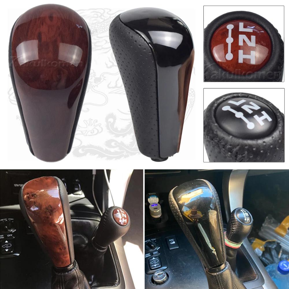 Wooden Black Automatic Transmission Gear Shift Knob Lever HandBall For Toyota Land Cruiser Prado FJ150 FJ120 2003-2009
