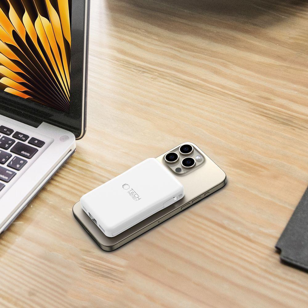 Tech-Protect Pb31 Lifemag Magsafe Power Bank 10000Mah White