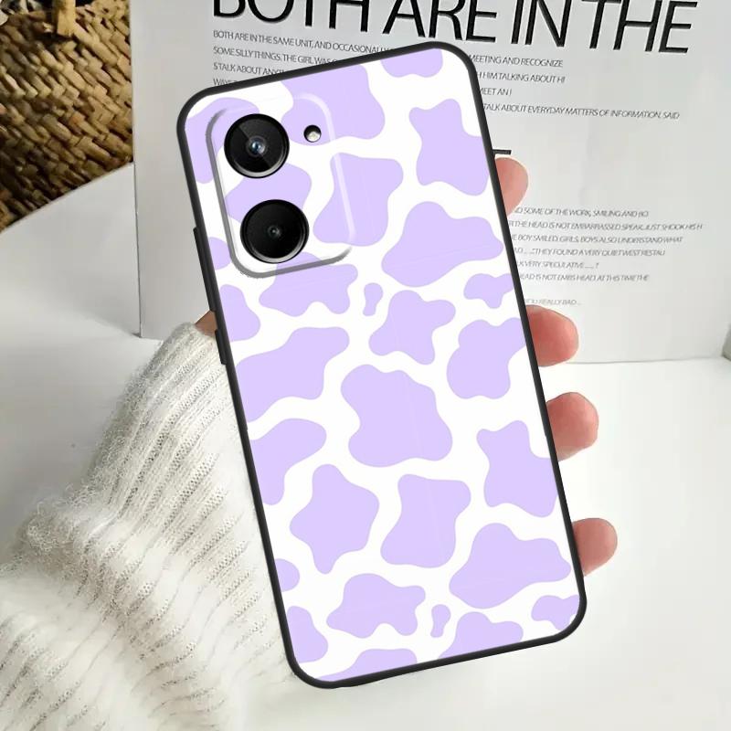 Принт 'Корова' Для Realme C75 C55 C71 C53 C67 C61 C33 C63 C51 C65 15 GT7 Pro 10 11 12 13 14 Pro Plus Чехол