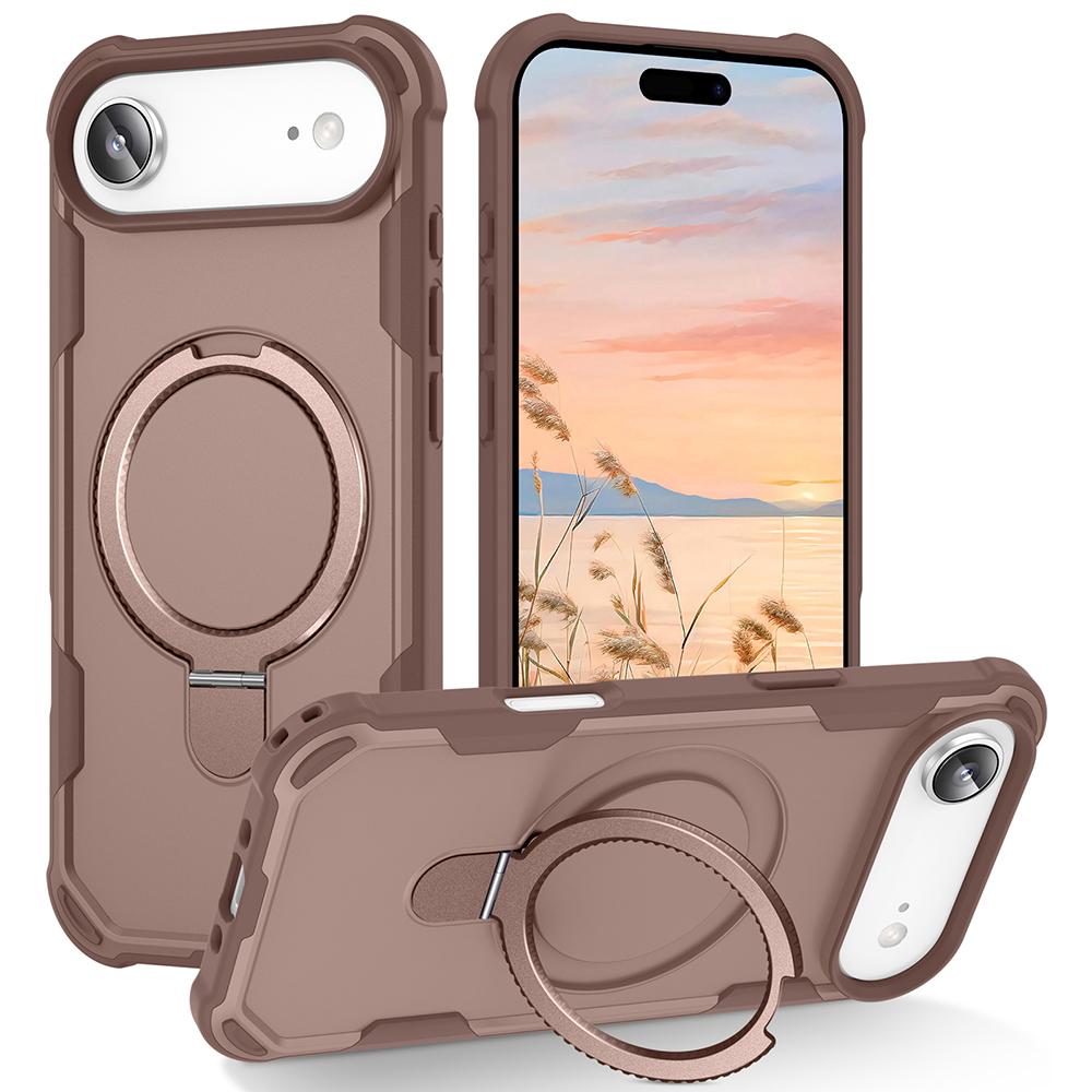 For iPhone 17 Air Case Compatible with MagSafe Kickstand TPU+PC Shockproof Phone Back Cover