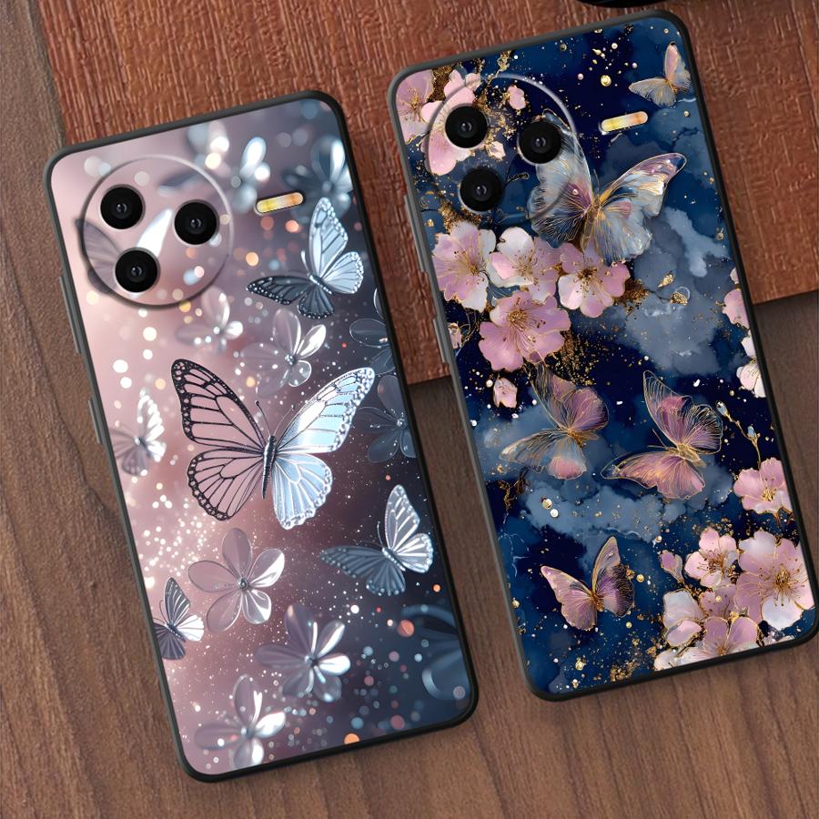 Creative Cartoon Butterfly Case for Xiaomi Redmi 12C A5 A3 A4 10 13C 9 K40 K80 Pro A1 A2 Plus 14C Funda Phone Cover