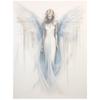 Angelic Blue Glow Poster Angelic Blue Glow Poster, 40X50 Cm, Black Aluminum Frame, 230 Gsm Matte Paper