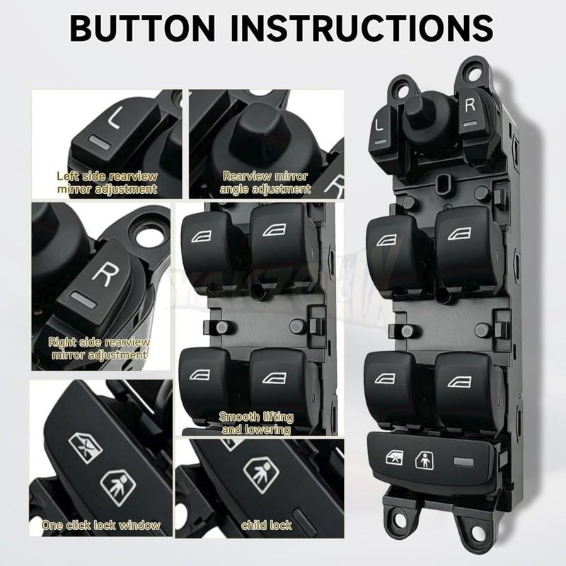 For Volvo XC60 S60 V60 2014 2015 2016 2017 2018 LHD RHD Electric Power Window Control Master Switch Button 31453265 31453264
