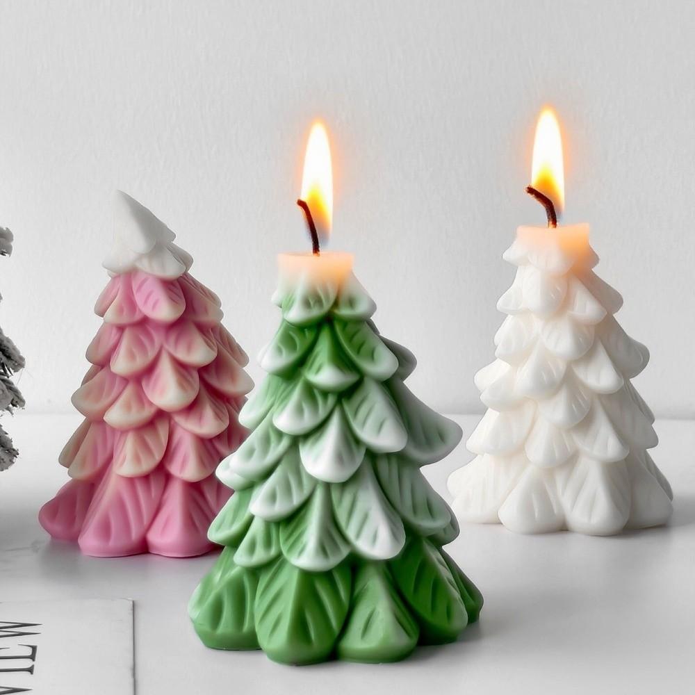 Christmas Tree Shape Plaster Resin Mold Silicone Crafts Making Molds Candle Mold Desktop Ornament