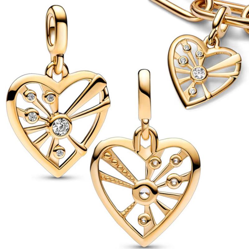 Новый S925 посеребренный Me Series из бисера Love Clover Star Подвеска подходит для оригинального браслета для женщин Diy Jewelry