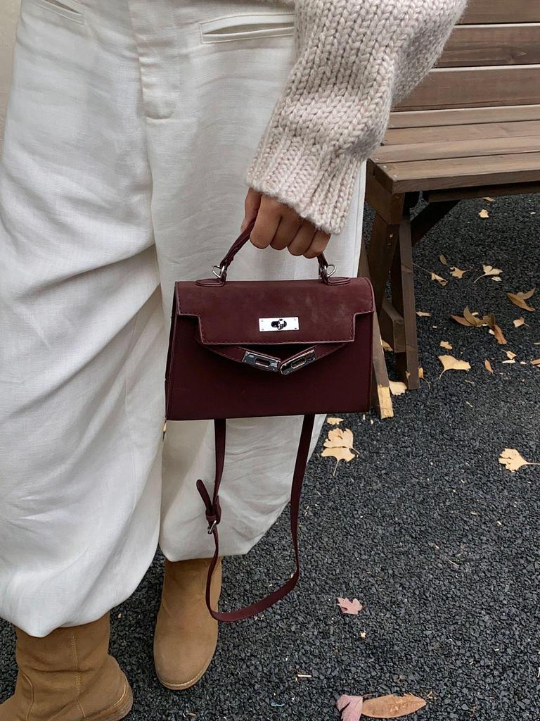 Retro Frosted Women's Handbag 2025: New Fashion Light Luxury Single Shoulder & Crossbody Kelly Bag