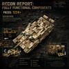 1:35 99B Модель Военного Танка MOC Строительные Блоки Наборы Кирпичей Армейский Солдат Игрушки для Самостоятельной Сборки Коллекционный Набор Праздничные Подарки Декор