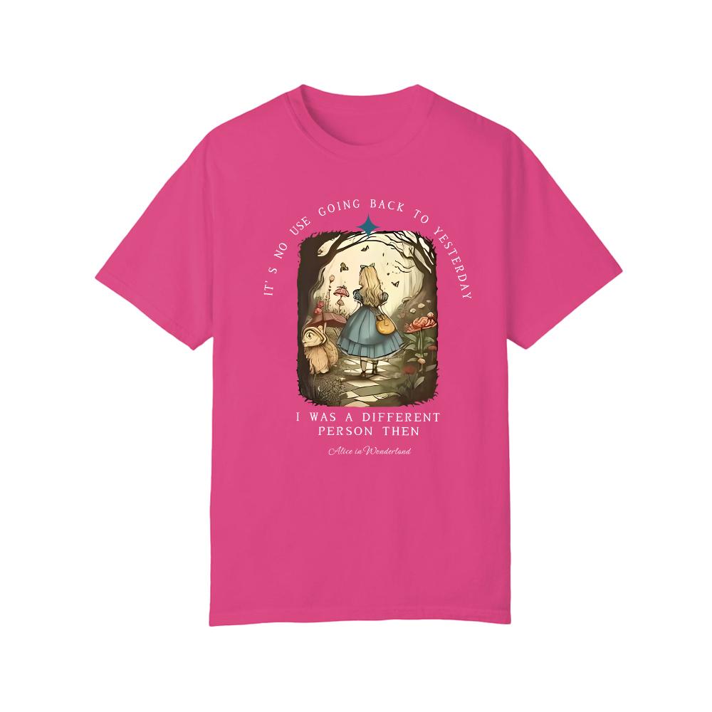 Vintage Alice Alice in Wonderland Shirt Dark Academia Bookish Things Alice in Wonderland Literary Shirt Unisex Top Streetwear