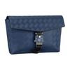 Montblanc Solid Color M Buckle Leather Handheld Shoulder Crossbody Bag Men bags Ink-Blue 198373