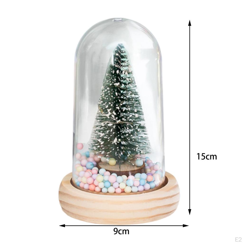 Mini Christmas Tree with LED Ornament Decorative Artificial Xmas for Fireplace/ Party