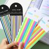 160 Pcs Transparent Highlighter Tape Removable Sticky Tabs Morandi Neon Clear Sticky Notes Aesthetic Office School Supplies