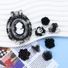 Классические черные DIY-аксессуары для заколок для волос и чехлов для телефонов из смолы