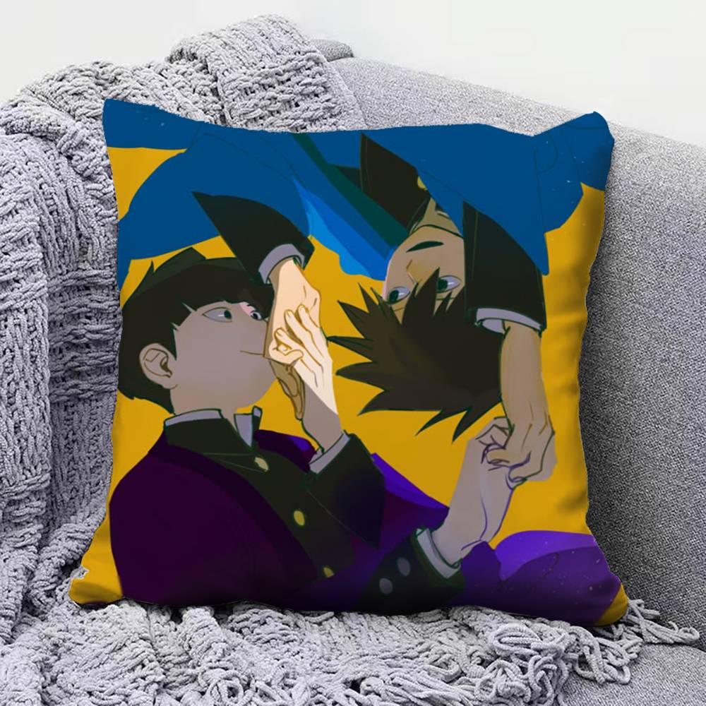 Mob Psycho AAnime Pillow Covers Home Sofa Cushion Covers and Aecorative Custom