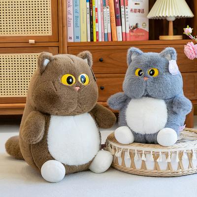 Милая кукла-котенок с колокольчиком, плюшевая игрушка, кукла-кошка, детская подушка для сна, подарок на день рождения, кукла для игрового автомата