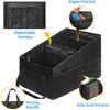 Car Organizer, Car Backseat Organizer For Kids, Car Organizer With Divide, Handles And Multiple Mesh Pockets, Passenger Seat Organizer, Travel