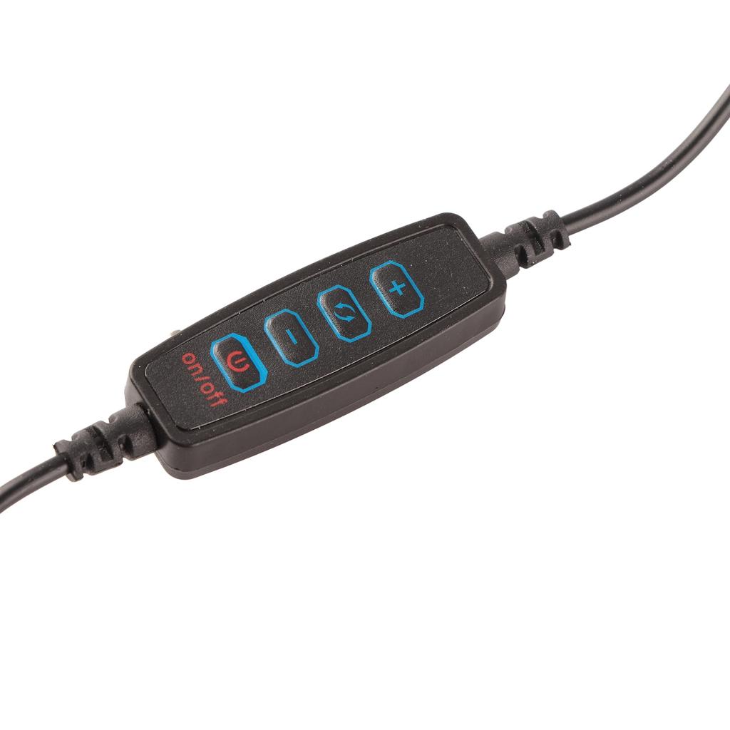 Светильник для чтения с зажимом, 48 светодиодов, 5000–6500 К, 5?10 Вт прочный зажим гибкий зажим для защиты глаз настольная лампа 5 В 2 А