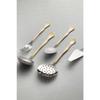 Lalezar Gold Plain 5 Piece Stainless Steel Serving Set
