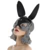 Bunny Mask Leather Bunny Mask Masquerade Half Face Mask Rabbit Eye Mask