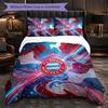 Bayern Munich Pattern 3 Pieces Bedding Set Soft Microfiber Duvet Cover with Pillow Cases for Bedroom
