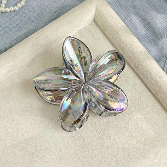 Женская заколка для волос Цветочная форма цветка Задняя часть головы Коготь для волос Украшение для волос Конский хвост Инструмент для укладки волос