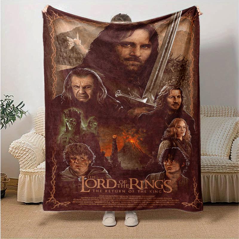 Lord of the Rings: Return of the King Movie Poster PrintPrint Blanket, Soft Blanket For Sofa Office Bed And Travelling Daughter Birthday Gif