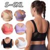 Plus Size S-6XL Women Yoga Sport Bra Breathable Fitness Running Active Vest Padded Crop Tops Underwear Gym Yoga Top Bras