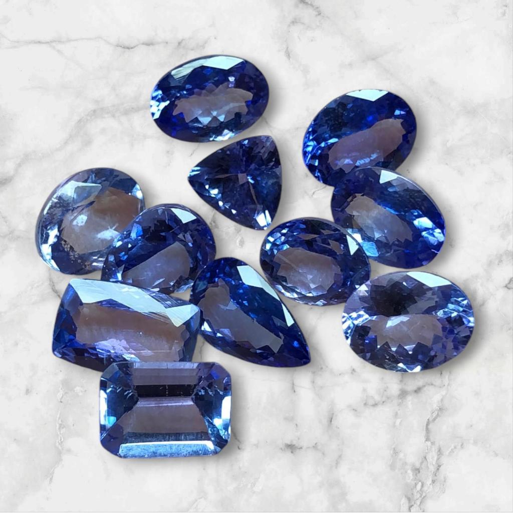AA+ Quality Natural Tanzanite Gemstone, Loose Tanzanite Stone, Mix Shape Loose Gemstone, Tanzanite Lot, Natural Gemstone Lot.