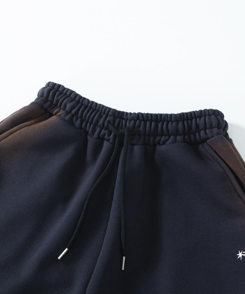 TONSIL Pintuck Washed Long Bermuda Pants Navy