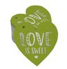 Inkdotpot 100 шт. в упаковке бирка из настоящей серебряной фольги Love Is Sweet на свадьбу