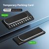 Выдвижная временная парковочная карта Скрытый номер телефона автомобиля