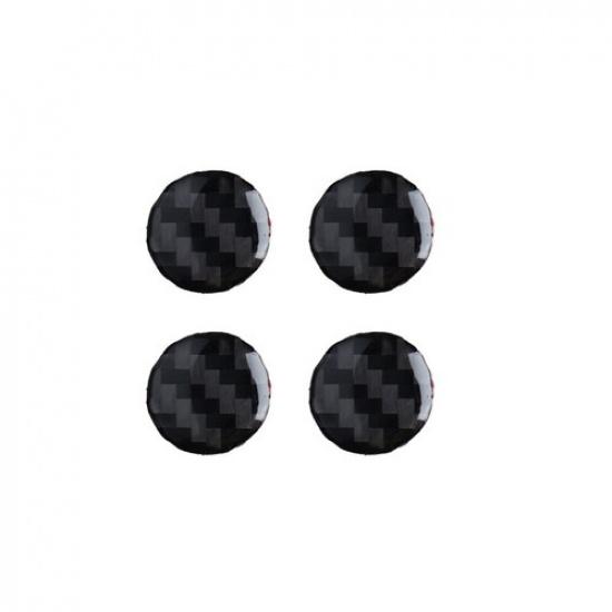 4 Pieces Bright Carbon Fiber Car Center Air Vent Point Sticker For Camaro 16-19