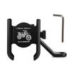 Metal Phone Mount Holder Support for Electric Bike Mirrors with 360 Degree Rotatable Design for Various Smartphone Size