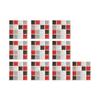 10Pcs Kitchen Bathroom Gel Tile Stickers Self Adhesive Mosaic Stickers Creative Glass Brick Wallpaper