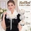 Tulle Ruffled False Collar Exquisite Detachable Collar Neck Ruff Faux Collar  Cosplay