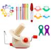 28pcs Yarn Ball Winder Kit for Crocheting Manual Yarn Spinner Holder with 10pcs Stitch Knitting