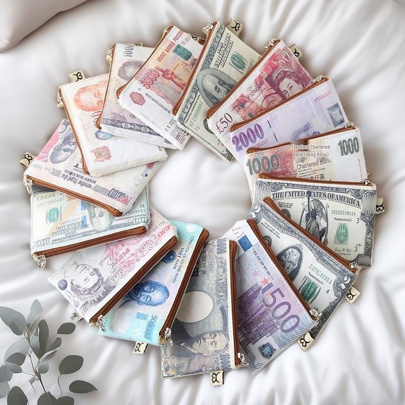 Канвасовый кошелек для монет и держатель для карт: Мешок для хранения красных конвертов и кабелей данных - Креативная идея для подарка