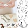 5-Piece Dog Cutter Stainless Steel   Baker Child Diy Homemade Snack Idea