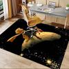 1PC Moon Boy Non-Slip Floor Carpet Compatible for Office&Living Room&Dining room - Flat-Weave Machine- Soft & Pattern-E244