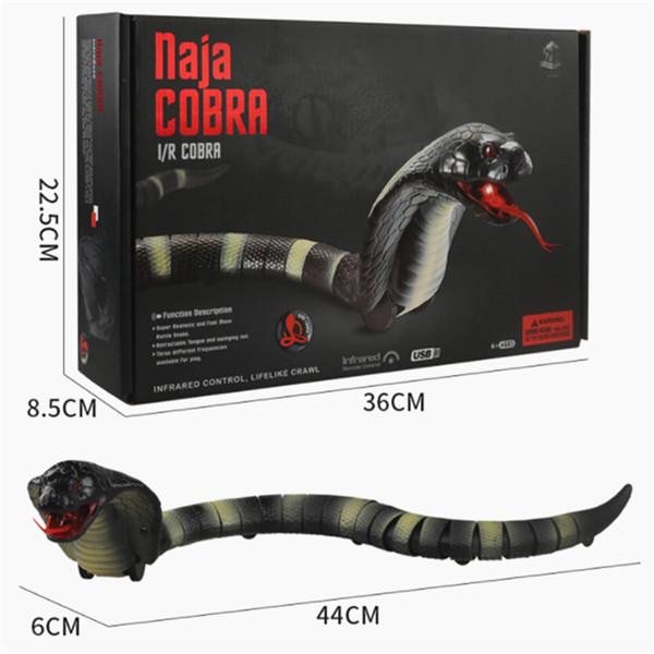 Electric Infrared Remote Control Cobra Tongue Retractable Simulation Rattlesnake Remote Control
