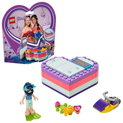 LEGO Чехол для аксессуаров Friends Heart Beach Vacation 41385 Block Toy Girls Emma's