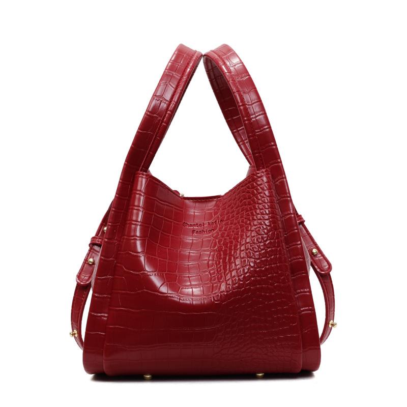 Ретро овощная корзина сумка женская новая текстура портативная сумка-ведро простая на плечо сумка-мессенджер