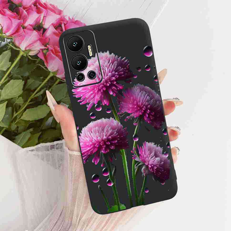 For Infinix Hot 12 Case Nice Butterfly Back Cover Phone Case Soft TPU Silicone Coque Cases For Infinix Hot12 Hot 12 Bumper