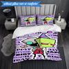 Alien Invasion Pattern 3pcs K-pop music group Bedding set,Ideal for Bedroom, Dormitory,Including Duvet Cover And 2pcs Pillowcases,Fan gifts