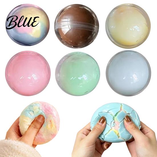 Stress Relief Ball Wax Cracking Squeeze Toy, Crispy Fidget Sensory Anxiety Hand Exercise for Kids Adults Toy